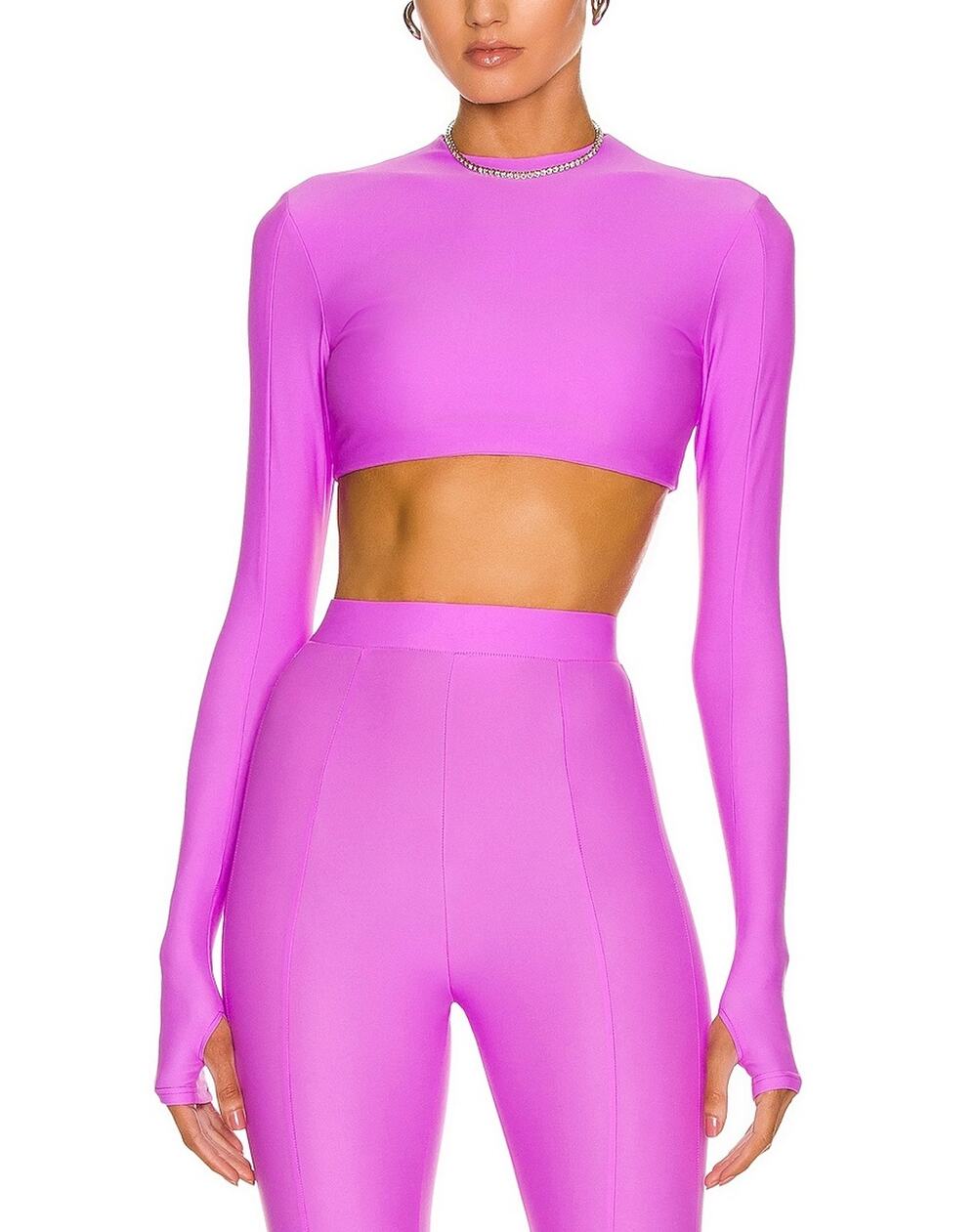 Alex Perry Sleek Purple Deren Crop Top Size US 4/ UK 8